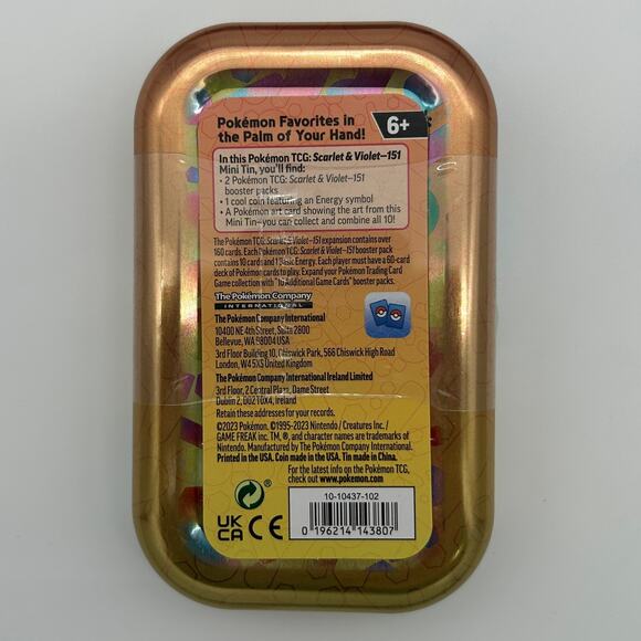 Pokemon TCG Scarlet & Violet 151 Mini Tins Full Art Set - Picture 2 of 2